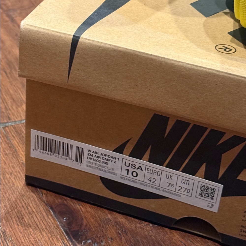 Size 10 Nike Zoom Air High-Tops - Yellow and White (Worn Once) - Picture 9 of 13